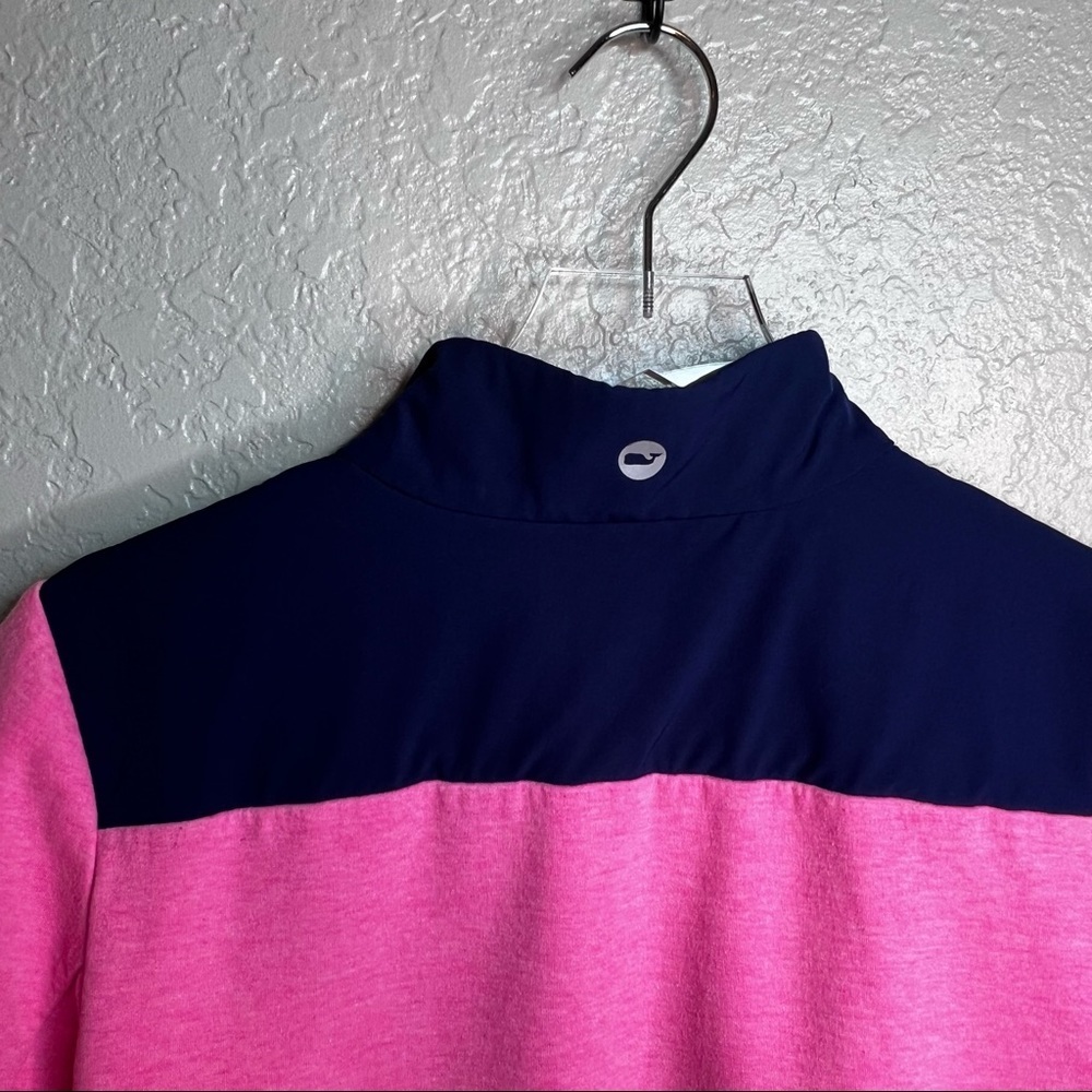 Vineyard Vines Performance Half Zip Jacket Pink/N… - image 8